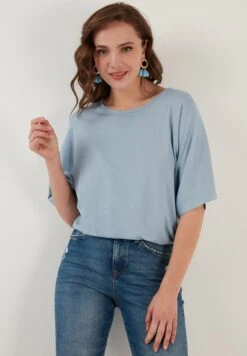 LELA Loose Fit - Blouse - Baby Blue 12 LELA Loose Fit - Blouse - Baby Blue -Lela 59b49e06147d4456afaae61ffd4d9348
