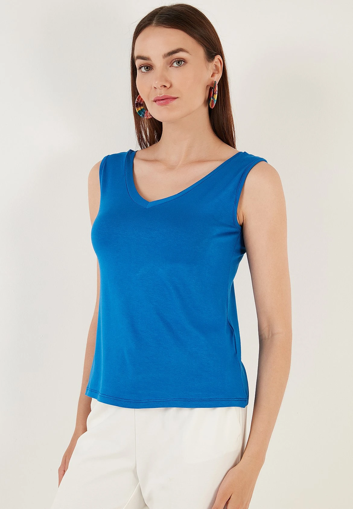 LELA Regular Fit - Top - Royal Blue 4 LELA Regular Fit - Top - Royal Blue - Afbeelding 2