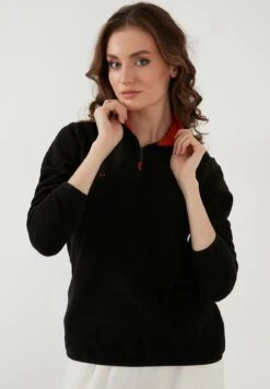 LELA Slim Fit - Fleece Trui - Black -Lela 5cbc3bdaa64b448982c51d46fcc98613