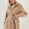 LELA Regular Fit - Trenchcoat - Light Brown -Lela 5ce6cdc09a3045e1815768aaae1ba43c