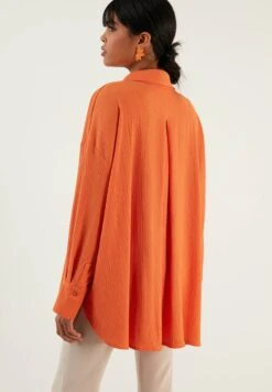 LELA Loose Fit - Overhemdblouse - Orange -Lela 5e2c2e91218a46e0b32fff5553c1d9d5