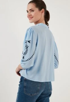 LELA Regular Fit - Overhemdblouse - Baby Blue D Blue -Lela 601ed007b6264fe499849a0989ebd875