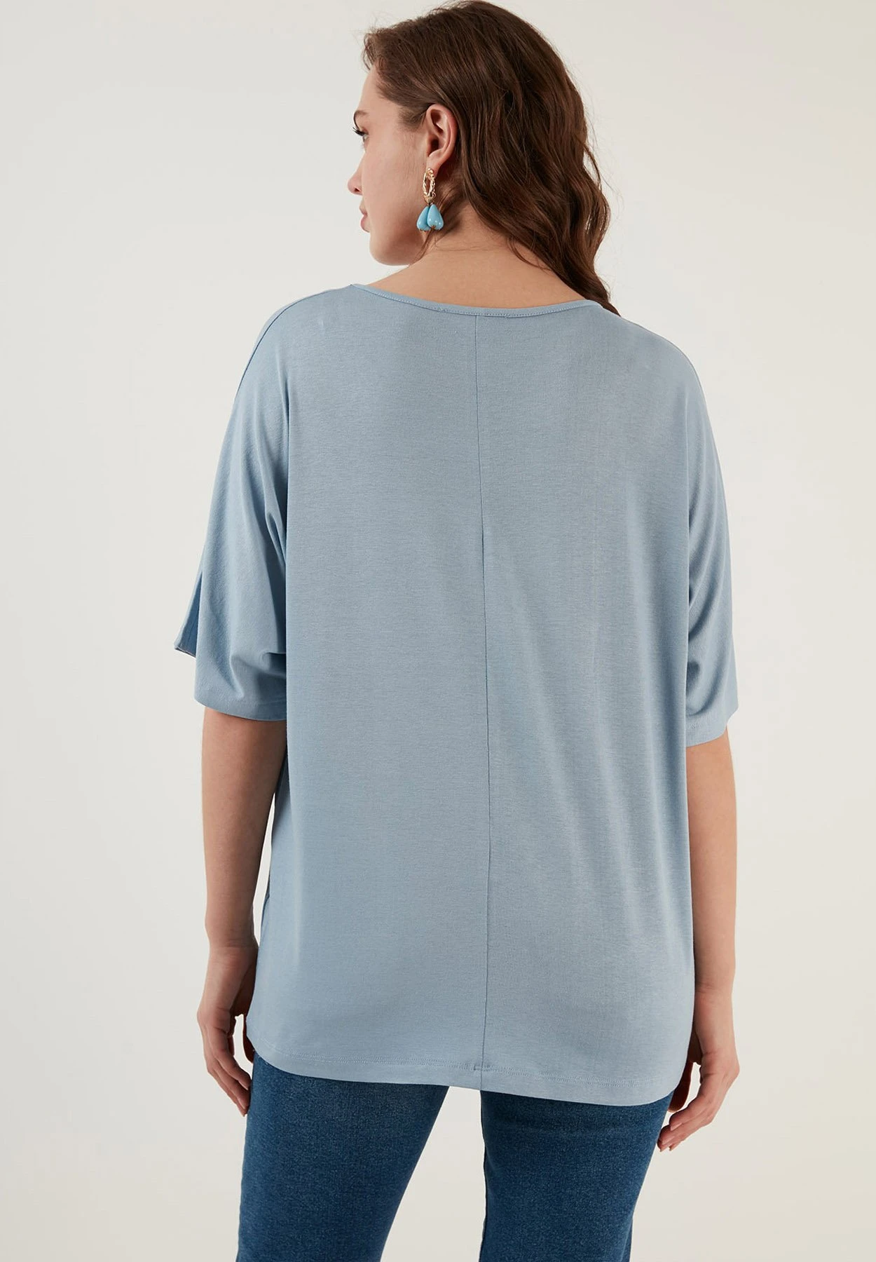 LELA Loose Fit - Blouse - Baby Blue 5 LELA Loose Fit - Blouse - Baby Blue - Afbeelding 3