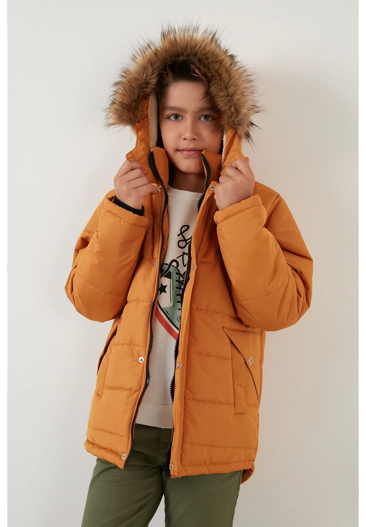 LELA Regular Fit - Winterjas - Mustard 7 LELA Regular Fit - Winterjas - Mustard - Afbeelding 5