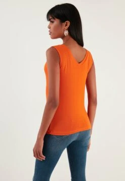 LELA Regular Fit - Top - Orange -Lela 66e7a5a1b5024326a818244becb4fffe