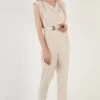 LELA Slim Fit - Jumpsuit - Stone -Lela 686ca1b7bbf844688b16e4e4a3780556