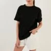 LELA Loose Fit - T-Shirt Basic - Black -Lela 686e08e7b241484c970f5d014a52eb67