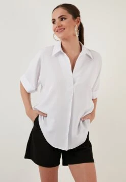 LELA Loose Fit - Blouse - White -Lela 6b712b17618c4695856f7740b62bbe7c