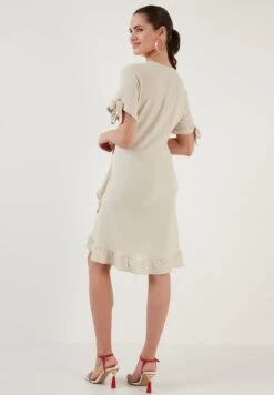 LELA Regular Fit - Jurk - Stone -Lela 6c8aacfc6f2146b8b5acfa4262ab4822