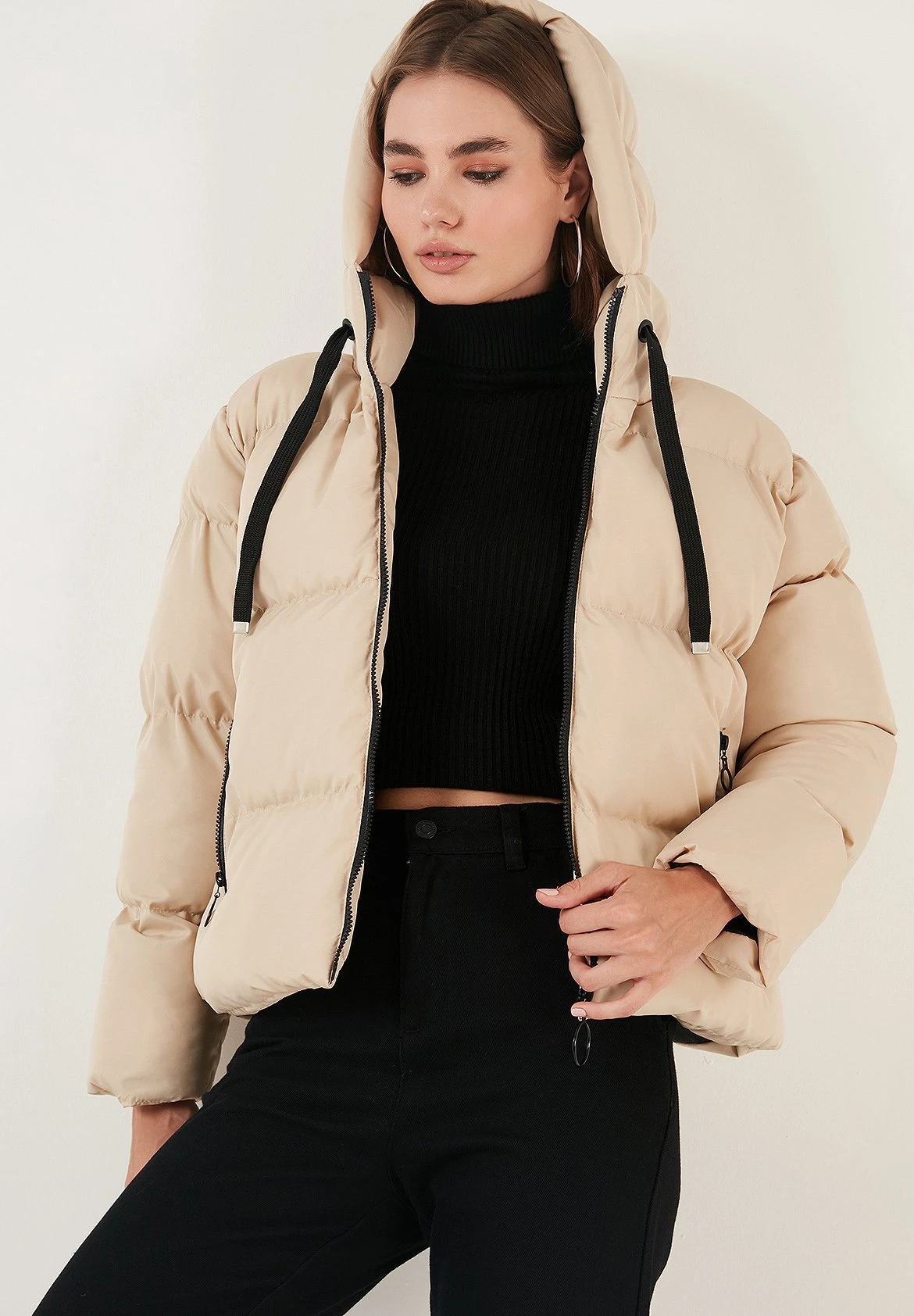 LELA Regular Fit - Winterjas - Stone 7 LELA Regular Fit - Winterjas - Stone - Afbeelding 5