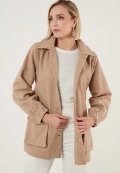 LELA Regular Fit - Trenchcoat - Light Brown -Lela 6dda5bb1dfc14b9bbf783b97a67af88a