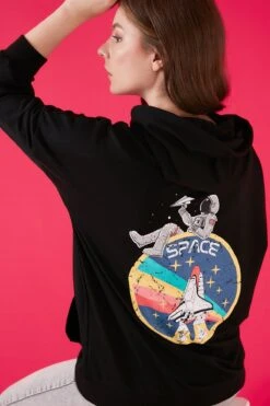 LELA Regular Fit - Hoodie - Black