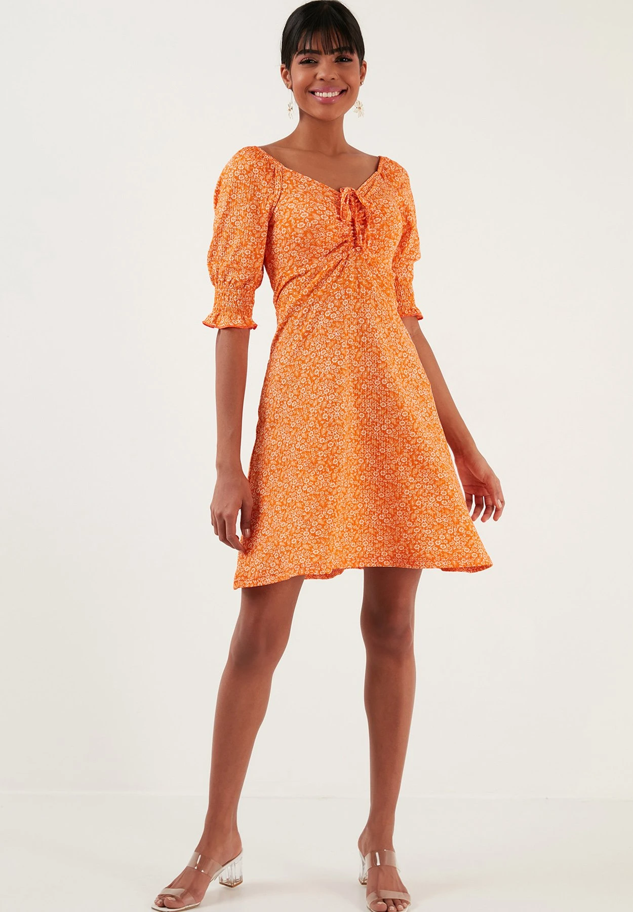 LELA Jurk - Orange 4 LELA Jurk - Orange - Afbeelding 2