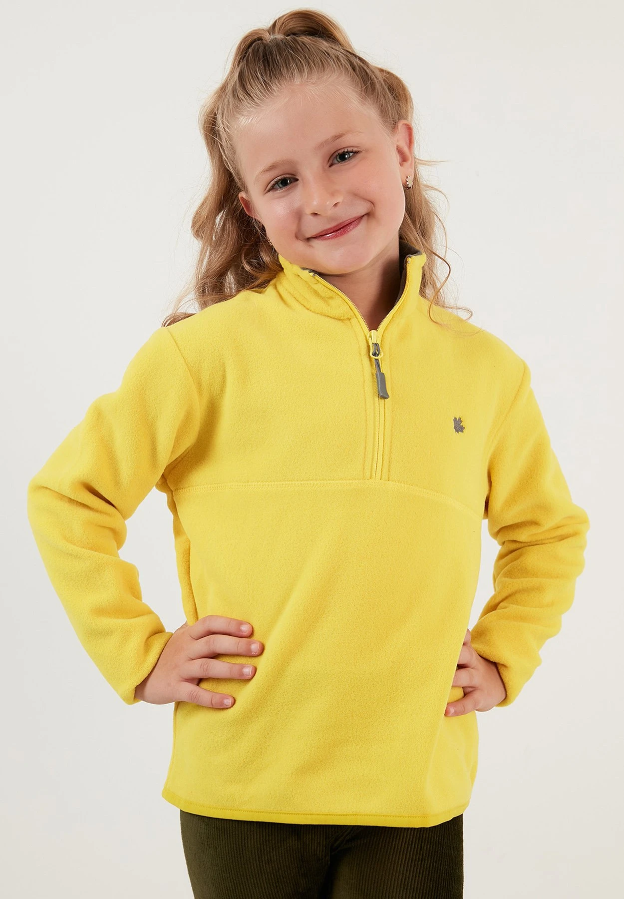 LELA Fleece Trui - Yellow 3 LELA Fleece Trui - Yellow