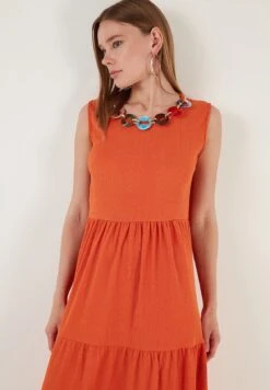 LELA Regular Fit - Jurk - Orange 11 LELA Regular Fit - Jurk - Orange -Lela 70be32b33060420fa05dc4d873bbeb7a