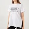 LELA Oversized - T-Shirt Print - White -Lela 70dc1ca935fc4aaca067b04cacc3b8d3