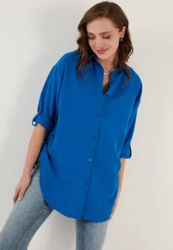LELA Overhemdblouse - Royal Blue 13 LELA Overhemdblouse - Royal Blue -Lela 744e75bccd934187b8d5216533b4f28d