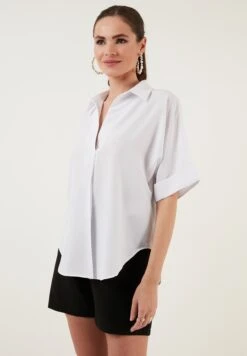LELA Loose Fit - Blouse - White -Lela 76b4c84c7b9a40779fd01efb8cd641d9