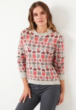 LELA Regular Fit - Trui - Light Grey -Lela 76b8b85d5734451db831838df3d96497