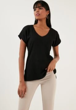 LELA Regular Fit - Blouse - Black -Lela 78b6bfef8bf14b939fbbce05ab27ff93