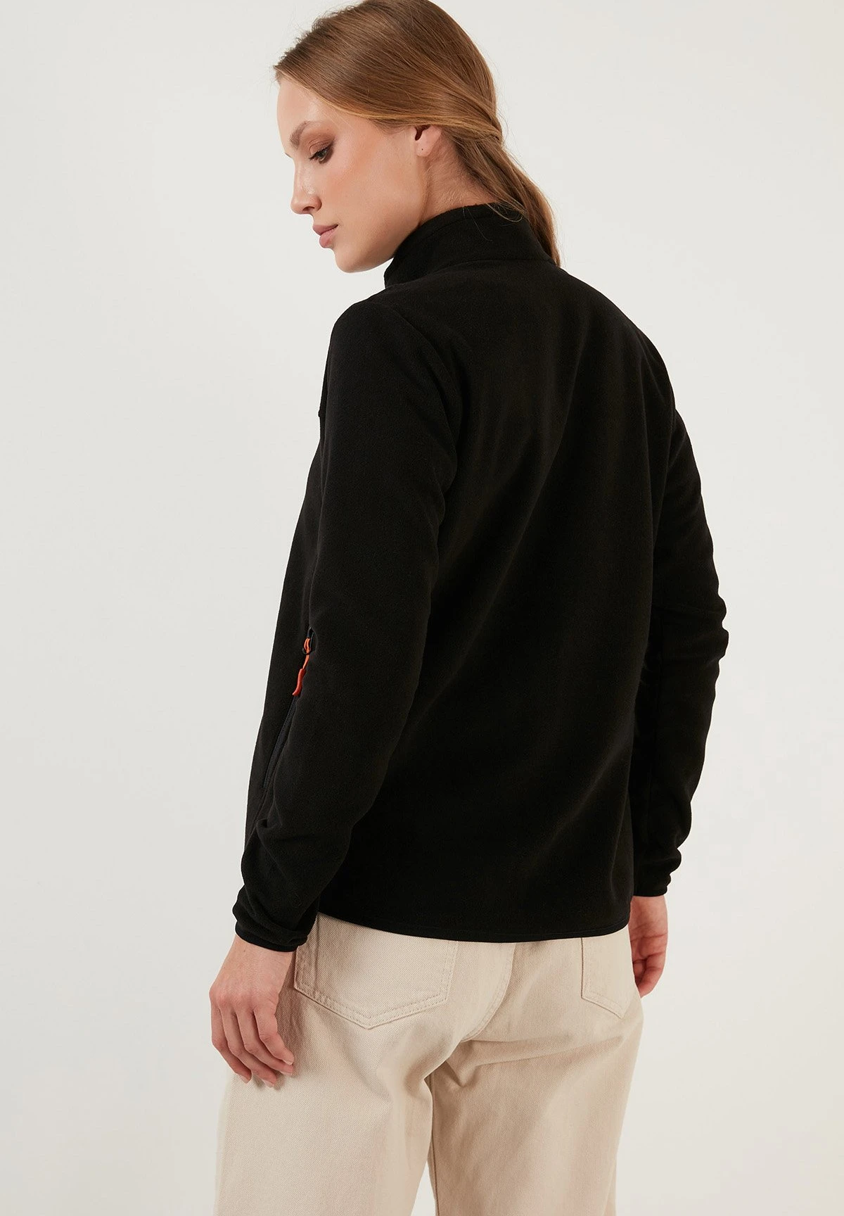 LELA High Collar Zipper- Fleecejas - Black 8 LELA High Collar Zipper- Fleecejas - Black - Afbeelding 6