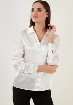 LELA Regular Fit - Overhemdblouse - Ecru 11 LELA Regular Fit - Overhemdblouse - Ecru -Lela 79490a2e679941728fb9b39d27c2d017