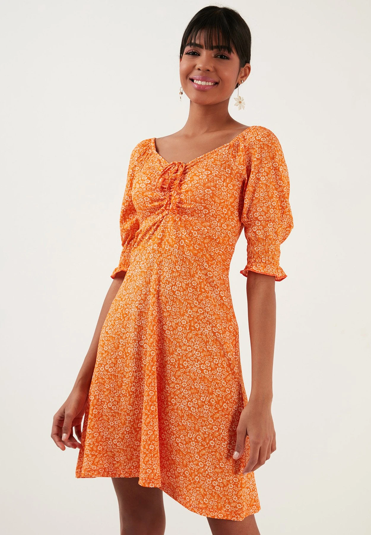 LELA Jurk - Orange 6 LELA Jurk - Orange - Afbeelding 4