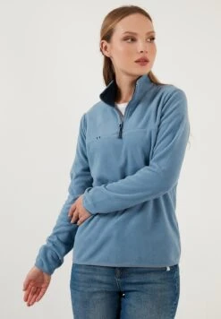 LELA Slim Fit - Fleece Trui - Light Blue 8 LELA Slim Fit - Fleece Trui - Light Blue -Lela 7dd19db1fe3e415dac9262a3144fd3a7