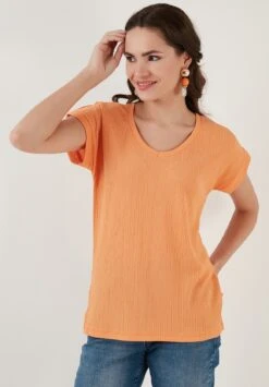 LELA Regular Fit - Blouse - Light Orange 9 LELA Regular Fit - Blouse - Light Orange -Lela 7fbcf93c179f42caba4afef47aa5bc04
