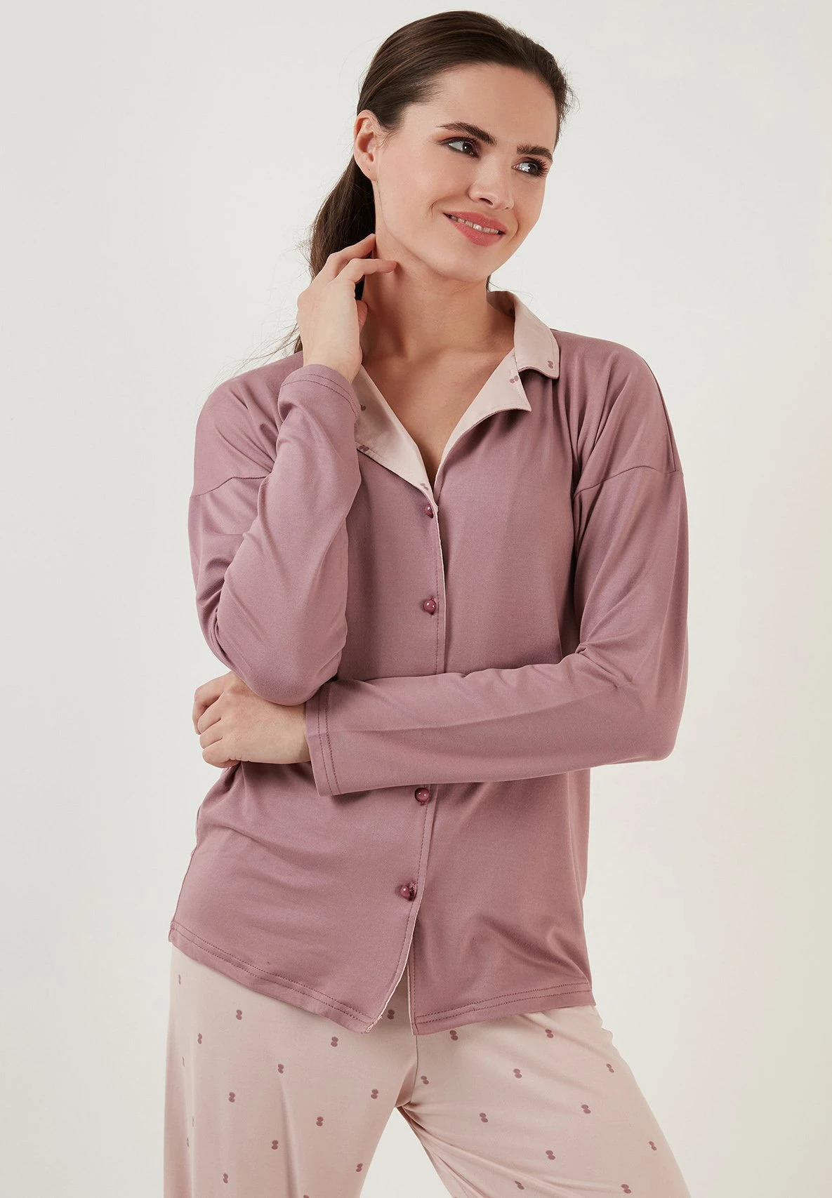 LELA Soft Touch - Pyjama - Powder Pink 6 LELA Soft Touch - Pyjama - Powder Pink - Afbeelding 4