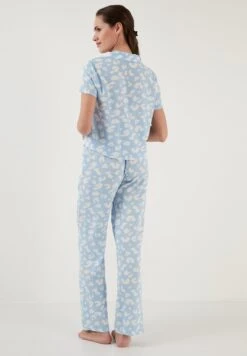 LELA Regular Fit Set - Pyjamabroek - Blue -Lela 851fa409a2b649a281a2e2b76bb8a3bb
