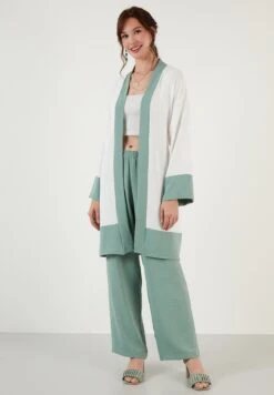 LELA Two Piece Set - Regular Fit - Halflange Jas - Mint
