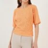 LELA Regular Fit - T-Shirt Basic - Light Orange -Lela 86bbc2a98b364955a2b3a9fbbffd43cb