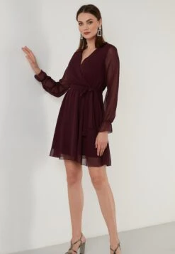 LELA Mini- Jurk - Purple -Lela 89518ee969f44ebfb4428b300136144f