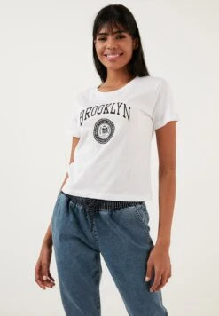 LELA T-Shirt Print - White -Lela 895951b60c714e498ec2032dbeb7207f