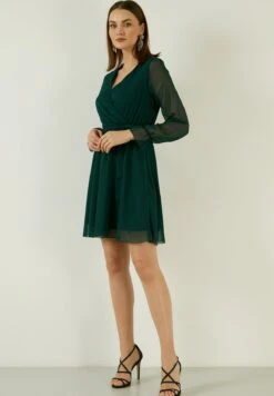 LELA Mini- Jurk - Petrol Blue -Lela 8d8cc3759043454b8467934ba98d785a