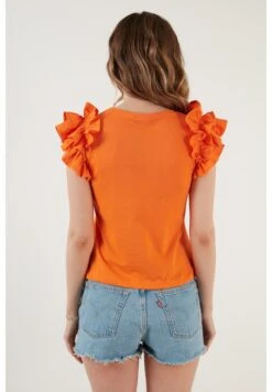 LELA T-Shirt Print - Orange Color -Lela 8f4b6e48b8c545b591d079f9eccb2b69