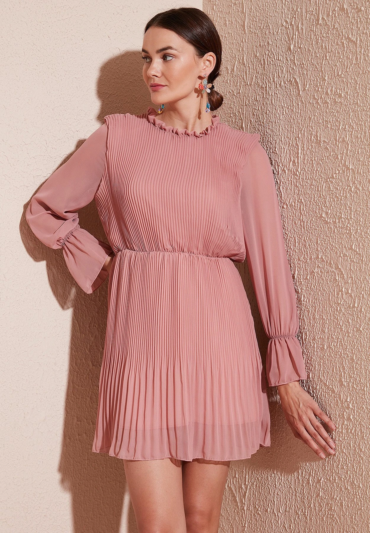 LELA Regular Fit - Jurk - Powder Pink 6 LELA Regular Fit - Jurk - Powder Pink - Afbeelding 4