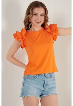 LELA T-Shirt Print - Orange Color -Lela 9037a49becaa4908adceeb5f848afc13