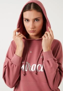 LELA Loose Fit - Hoodie - Dusty Rose Color -Lela 9206629c588d44acaefd74ab433d3662