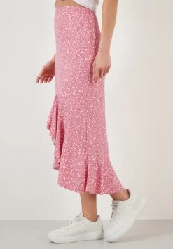 LELA Midi - A-Lijn Rok - Fuchsia 8 LELA Midi - A-Lijn Rok - Fuchsia -Lela 92bf3512562640a59c08a5813ad0634d