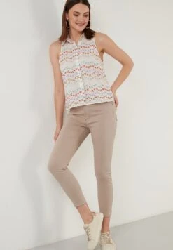 LELA Regular Fit - Overhemdblouse - White Lilac -Lela 95b554421ace444ea2b230a6ce3e5e67