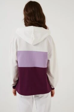 LELA Hoodie - Ecru Lilac Purple 9 LELA Hoodie - Ecru Lilac Purple -Lela 95f3512d8fad48548494861228eeca00