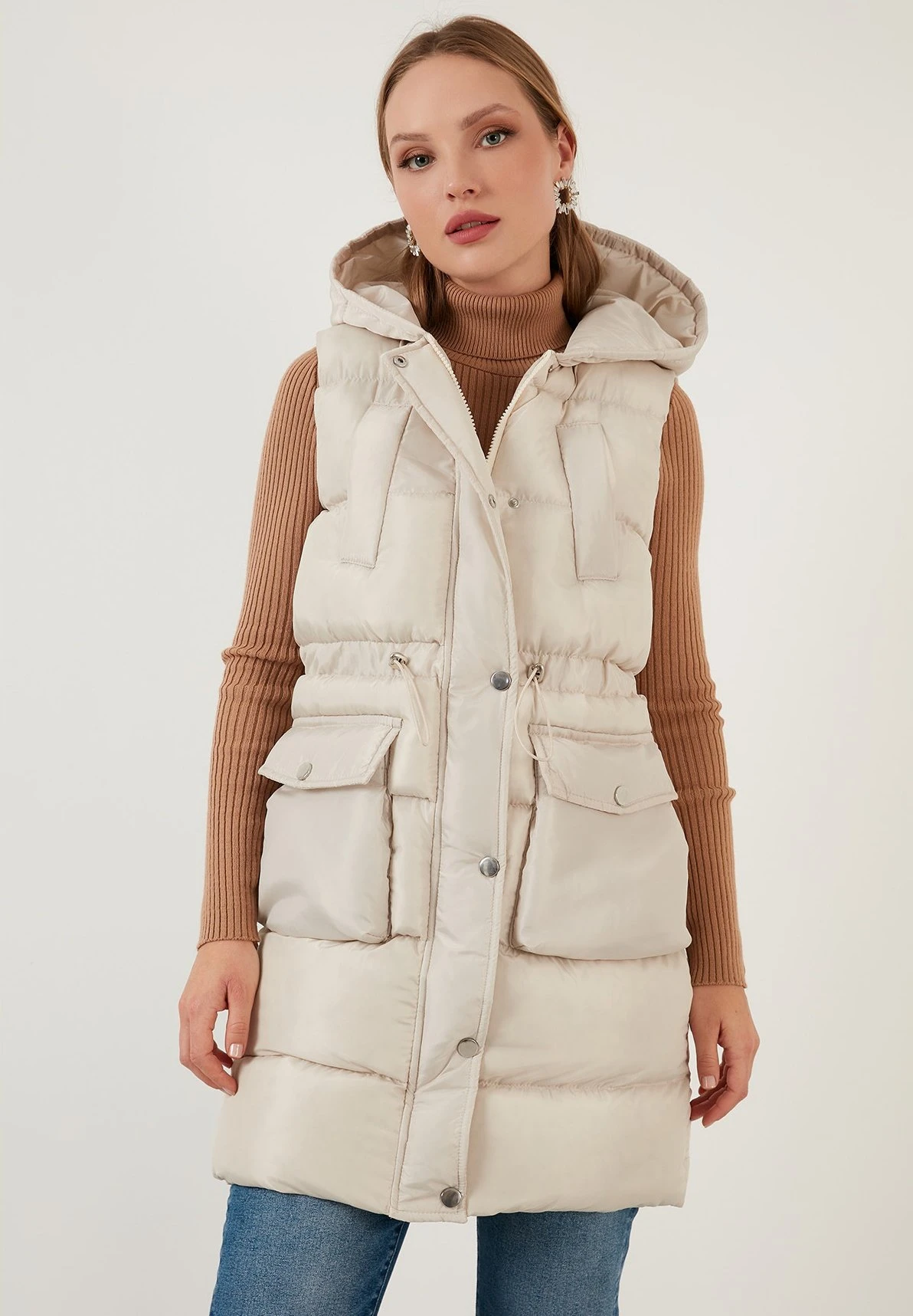 LELA Regular Fit - Bodywarmer - Stone 3 LELA Regular Fit - Bodywarmer - Stone