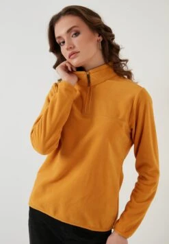 LELA Slim Fit - Fleece Trui - Mustard Color 13 LELA Slim Fit - Fleece Trui - Mustard Color -Lela 99eabd790eef41f6b01a4d607d5420e0