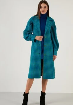 LELA Loose Fit - Trenchcoat - Green -Lela 99ee91f339b7489788dd44bd990520fe