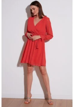 LELA Mini- Jurk - Orange -Lela 9bbb5a375e944d49a60c781a508f1f60