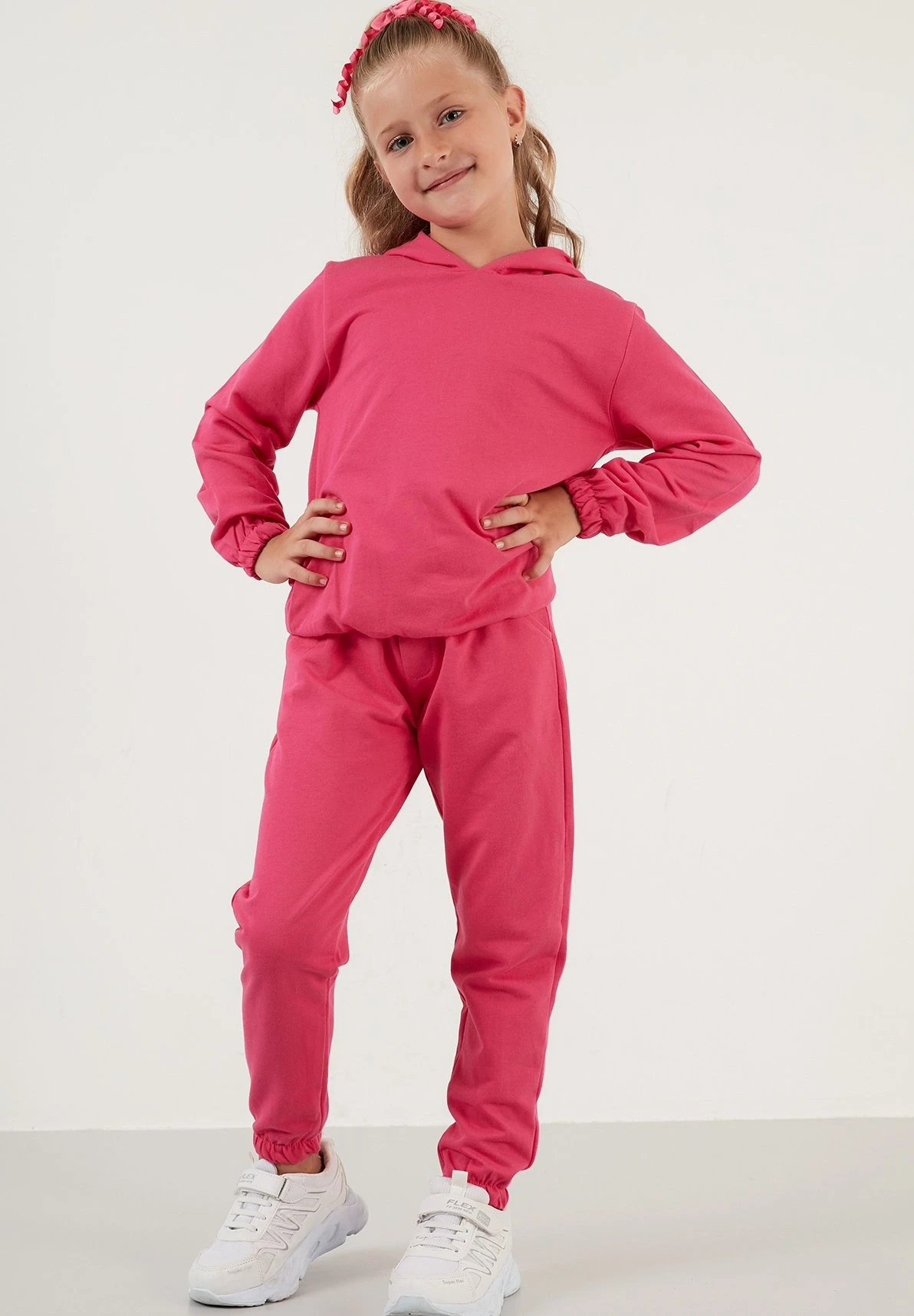 LELA Hooded Set - Trainingspak - Fuchsia 4 LELA Hooded Set - Trainingspak - Fuchsia - Afbeelding 2