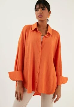 LELA Loose Fit - Overhemdblouse - Orange
