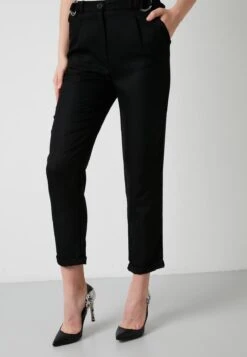 LELA High Waist Trousers- Broek - Black -Lela 9ef342207a7e4a79b0870a839b5fce6b
